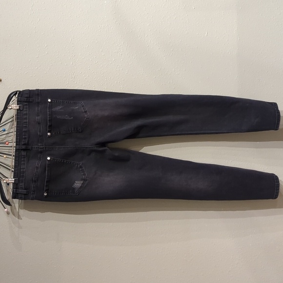 K.Jordan Black Washed Jeans Embellished Bling Size 14 - Picture 13 of 13